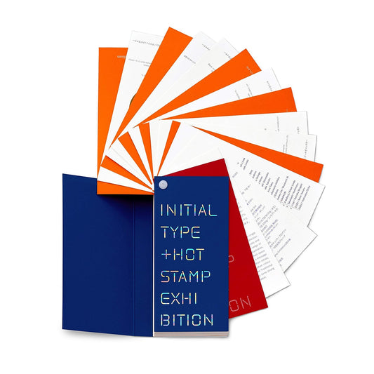「Initial Type + Hot Stamp Exhibition」作品集兼見本帳